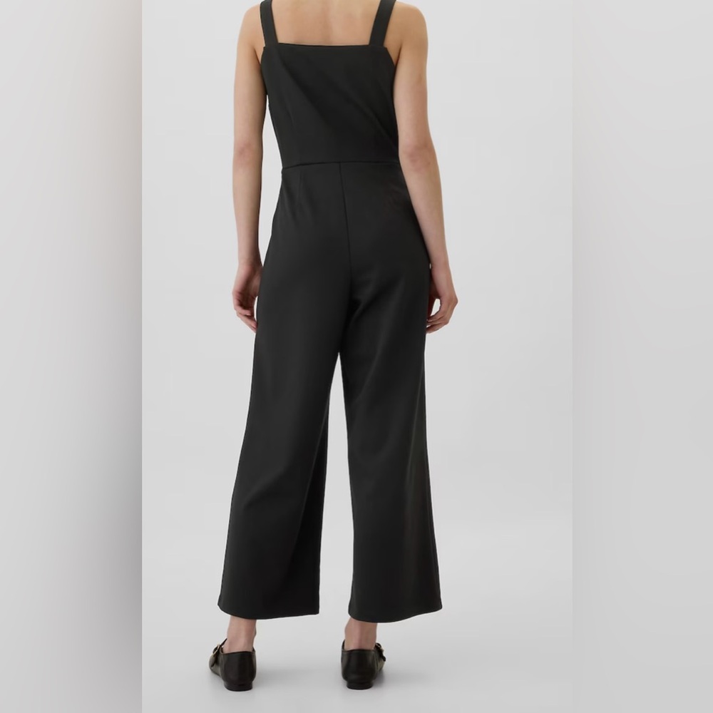 NEW Gap Ponte Square Neck Knit Jumpsuit-Size XXL-Black - Picture 3 of 13